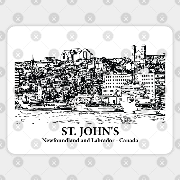 St. John's - Newfoundland and Labrador Magnet by Lakeric